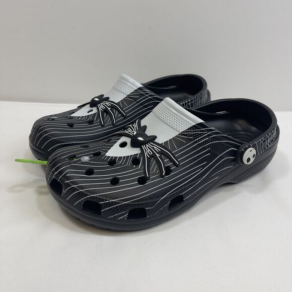 Crocs Other - Crocs + Disney Nightmare Before Christmas Classic Clog M11/W13 Black & White